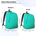 thumbnail image 2 of Fotbe Turquoise Light Blue Mochila de Lona con Estampado, Mochila Duradera, Mochila Versátil de Alta Calidad, Mochila Compacta Vintage-Medium, 2 of 5
