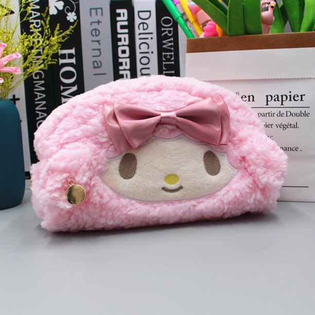 Estuches de lápices Kawaii de gran capacidad, estuche para bolígrafos, bolsa de cosméticos de felpa bonita, suministros escolares para estudiantes, caja de papelería coreana Fivean unisex
