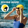 thumbnail image 7 of AMLESO Diving Hood Swim Hat, Neoprene Wetsuit Hood Headgear with Chin Strap, Swimming Cap Thermal Hood, for Swimming Surfing Rafting Yellow, 7 of 7