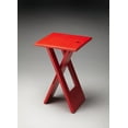 thumbnail image 2 of Butler Specialty Loft Folding End Table In Red, 2 of 2