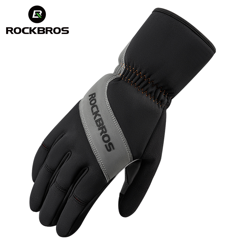 ROCKBROS Ski Winter Gloves Touch Screen Water Resistant Windproof Thermal for Running Cycling Hiking