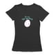Pâques Nous Sommes Oeuf-Spectacle de Maternité Graphique T-shirt Noir Femmes – image 1 sur 1