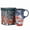 Red, variant on Topadorn Watercolor Orange Flower Ceramic Travel Mug, 17oz, Vibrant Floral Print with Blue Geometric Accents, Spill-Resistant Lid, Microwave/Dishwasher Safe, Gift Boxed