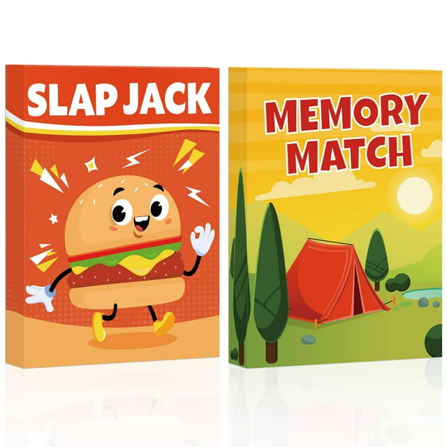 Juegos de cartas Juego de cartas para niños, niños pequeños, adultos, 2 barajas de divertido juego de cartas clásico para noches de juegos y reuniones familiares Grandes regalos para cumpleaños, vacac