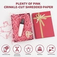 thumbnail image 3 of Relleno de papel arrugado, mxxkms, rosa, 1 kg, cestas de regalo, manualidades, 3 of 6