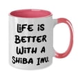 thumbnail image 2 of Fun Shiba Inu Dog Gifts, Life is Better With a Shiba Inu, Joke Christmas Two Tone 11oz Mug Gifts For Pet Lovers, 2 of 2