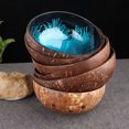 thumbnail image 4 of Cuenco de coco natural hecho a mano, cuenco de almacenamiento con adornos de coco, 4 of 6
