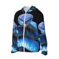 thumbnail image 2 of Fotbe Blue Viper Snake 2 Men's Women's UPF 50+ Sun Protection Jacket Hooded Cooling Shirt with Pockets Hiking Outdoor Performance-Large, 2 of 8