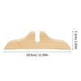 thumbnail image 2 of Minkissy 2Pcs Screen Base Room Divider Bracket Beige Wood Fabric Rectangular Natural Style, 2 of 8
