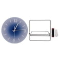 thumbnail image 2 of 12 Inch Large Size Wall Clock, Silent Round Quartz Clock, Glass Frameless Clock with Clear Numbers for Easy Viewing, Suitable for Living Room, Bedroom, Kitchen, Office, Classroom,, 2 of 7