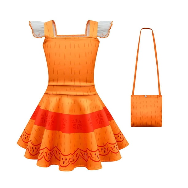 Disfraz de Cosplay de Disney para niñas, vestido de princesa de Halloween, gafas, pendientes, bolsa de cristal zhangmengya unisex