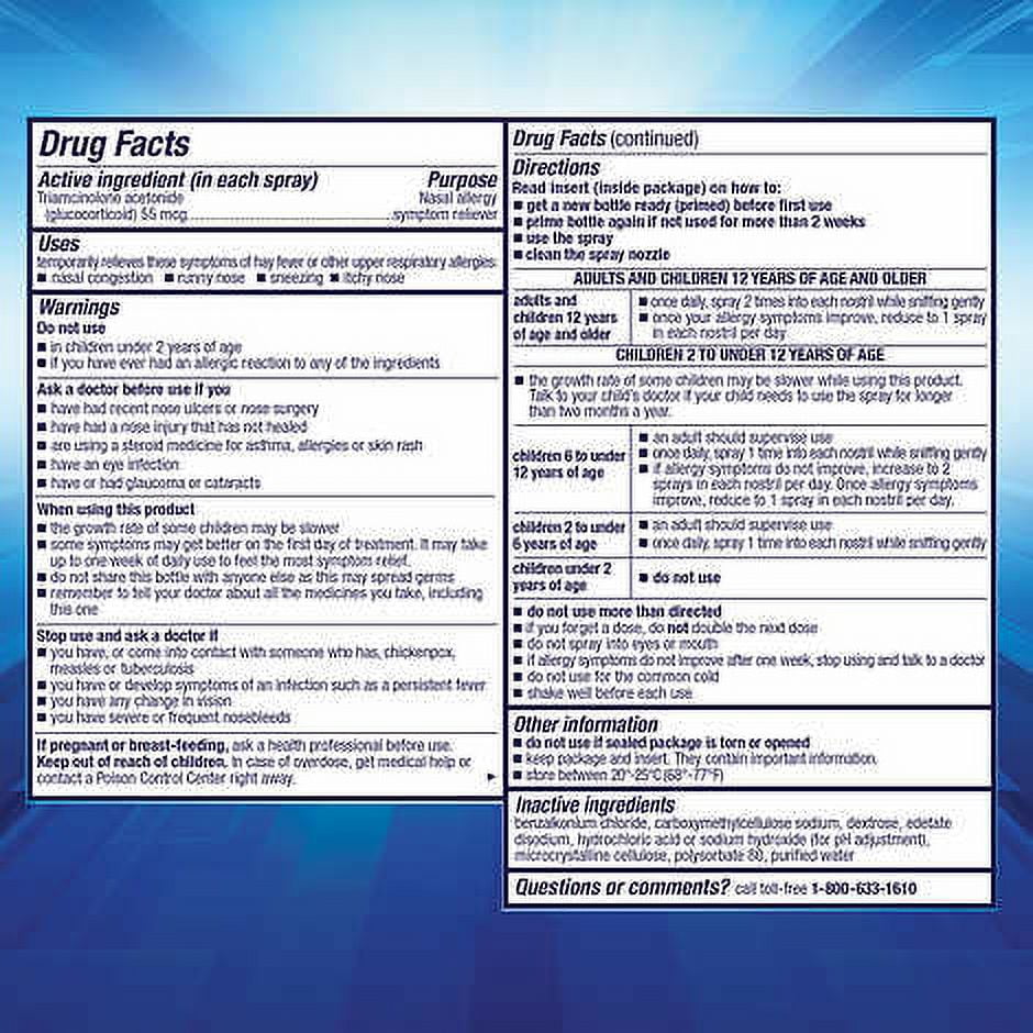 Nasacort Allergy 24HR, 3 Bottles