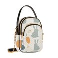 thumbnail image 7 of FORMRS Crossbody Bag for Women Quilted Travel Shoulder Cell Phone Purse with Chain Strap Handbag, Whimsical Rabbits, 7 of 7
