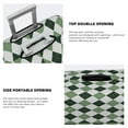thumbnail image 3 of Honeii grey and green argyle Elastic Luggage Cover, featuring double-sided printing, is the ideal companion for travel, business trips, and daily use(not included suitcase )-Large, 3 of 7