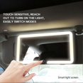 thumbnail image 2 of Car Vanity Mirror, LED Car Sun Visor Mirror, Car Cosmetic Mirror with 3 Lighting Modes, 2 of 5