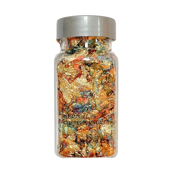 Recollections Rainbow Foil Specialty Glitter Flakes, 12 Pack