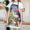 thumbnail image 3 of Merry Christmas and Happy New Year Santa Pug Holiday Xmas Winter Apron Dog Lover Gifts for Cooking Grilling Baking Painting Gardening - 00024, 3 of 5