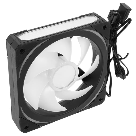 Hemoton  Argb Wireless Lens Temperature Display CPU Fan Case Fans Black