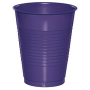 Purple 16 oz Plastic Cups for 20 Guests