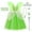 Dress Wing Accessories, variant on Princess Tiana Dress Party Costume for Little Girls Fancy Christmas/Halloween Child Role Play Green Fairy Skirt with Wings
