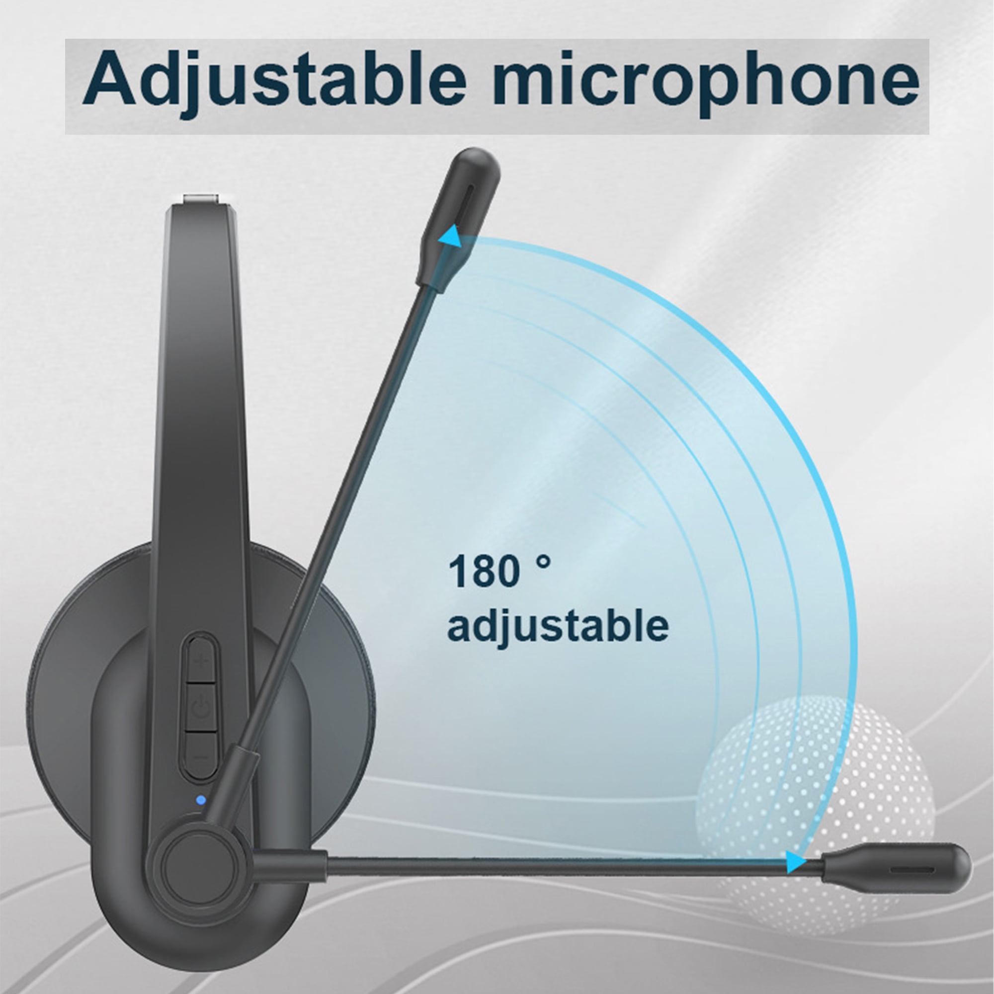 Wireless Bluetooth Headset with Mic, BT 5.4, Noise Cancelling, Type-C Fast Charge, Over-Ear Headphones for PC/Cell Phone/Online Learning