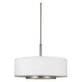 thumbnail image 1 of Three Light Pendant by Generation Lighting - Seagull 6628003EN-962 in Nickel Finish, 1 of 2