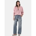 thumbnail image 2 of No Boundaries Wide Leg Cargo Pants, 31.5'' Inseam, Women's and Women's Plus Sizes XXS-4X, 2 of 6