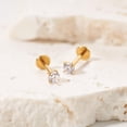 thumbnail image 6 of Tiny Twinkle Crystal Push Pin Stud Earrings, 6 of 6