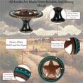Teal Star Cutout Cast Iron Kitchen Hles Drawer Pulls Western