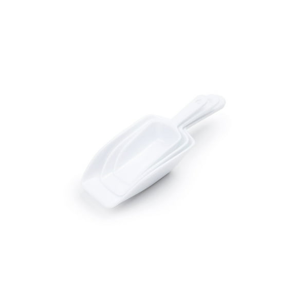 Fox Run Scoop Set, 9.25 x 3.75 x 1.75 inches, White
