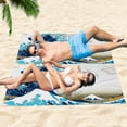 thumbnail image 6 of GZHJMY Beach Towel for Women Girls, The Great Wave of Kanagawa Bath Towel, Oversized Lightweight Sport Towel, 31x71 Inch, 6 of 7