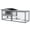 White#1, variant on Dog Crate, PawHut Large Rabbit Hutch Outdoor, 2-Tier 61" L Rabbit Cage with Run Feeding Trough Wooden Guinea Pig Hutch with Removable Tray, Ramp, Asphalt Roof, for 1-2 Rabbits, White, Pet Playpen