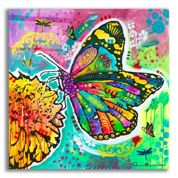 Epic Art 'Dandyfly' by Dean Russo, Acrylic Glass Wall Art, 36"x36"