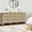 Natural-9 Drawers, variant on Rattan Chest of Dressers, Wooden Drawer Dresser, 3 Drawers Rattan Dresser for Bedroom, Living Room, Hallway (Natural-3 Drawers)