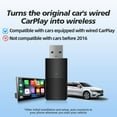Mini Wireless Apple CarPlay Adapter, Wireless Android Auto, Convert