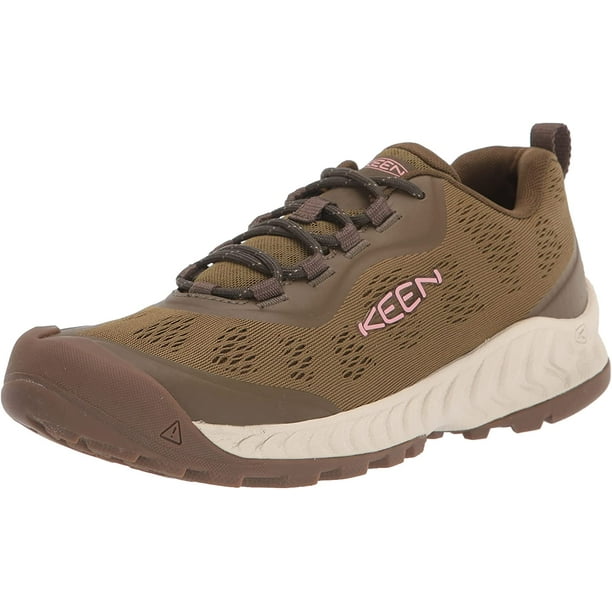 KEEN Womens NXIS Speed Low Height Vented Hiking Shoe, Olive Drab/Pink ...