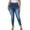 Royal Blue-039, variant on Gocolloa Womens Plus Size Skinny Jeans High Waisted Stretchy Classic Ankle Jean Dark Blue 14W