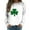 White, variant on Baberdicy St.Patricks Day Sweatshirt for Women, Womens Autumn And Winter Casual Hooded Sweater Pullover Sweater Womens Sweatshirt Black