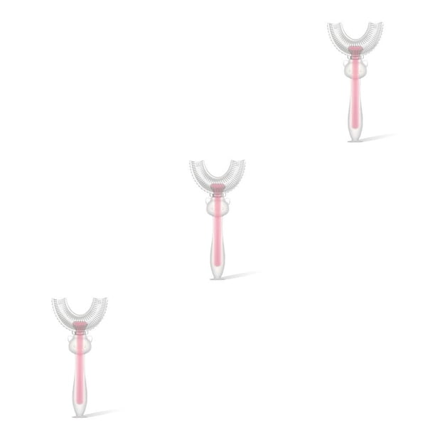 Naiovety Cepillo de de silicona para bebés en forma de U de doble cara para niños mordedores de manijas limpieza de mano niños Type7 NO7 Naiovety CBP161975