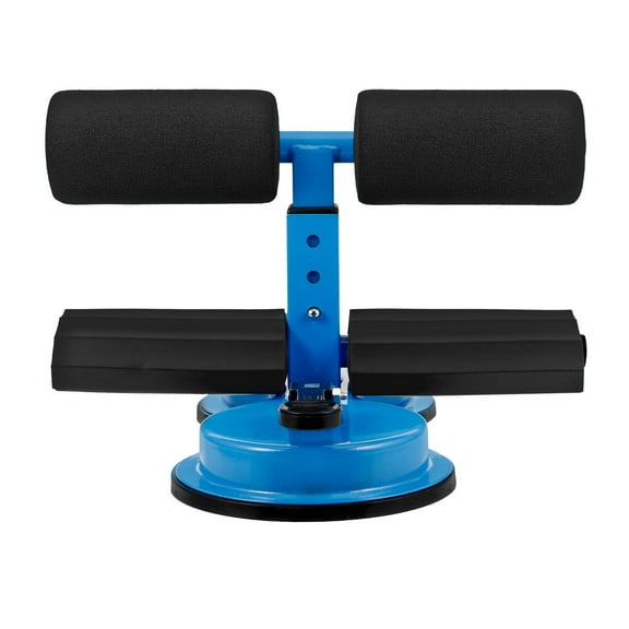 LULULION Blue Adjustable Fitness Bench for Home with Stable Suction Cup Sit-Up Assist Device