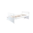 thumbnail image 7 of White Twin Bed With Headboard, And Storage - Modern Style For A Cozy Bedroom Size Pine Wood Headboard & Trundle Comfortable Sleep Solution In, 7 of 7