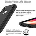 thumbnail image 7 of Entronix Heavy Duty Rugged Case for iPhone X/XS Shockproof Dustproof Durable Cover, Black, 7 of 7