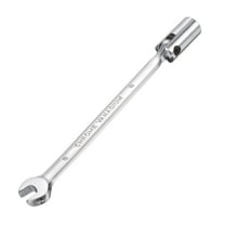 Uxcell 8mm Flexible Swivel Head Socket Combination Spanner Wrench for Auto Repair