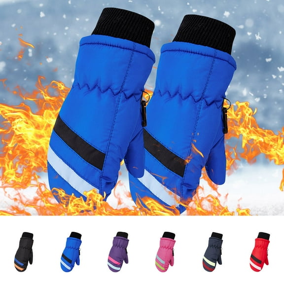 2-5Years Toddler Kids Boys Girls Gloves Winter Outdoor Windproof Warm Lock Temperature Ski Gloves Cold Weather Thick Warm Gloves for Kids