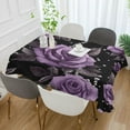 thumbnail image 2 of Yayeee Tablecloths 60" x 90" Rectangle Wrinkle Resistant Party Table Cover, Black Roses, 2 of 8