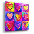 thumbnail image 2 of Epic Art 'Pop Art Heart 2' by Howie Green, Acrylic Glass Wall Art, 36"x36", 2 of 8