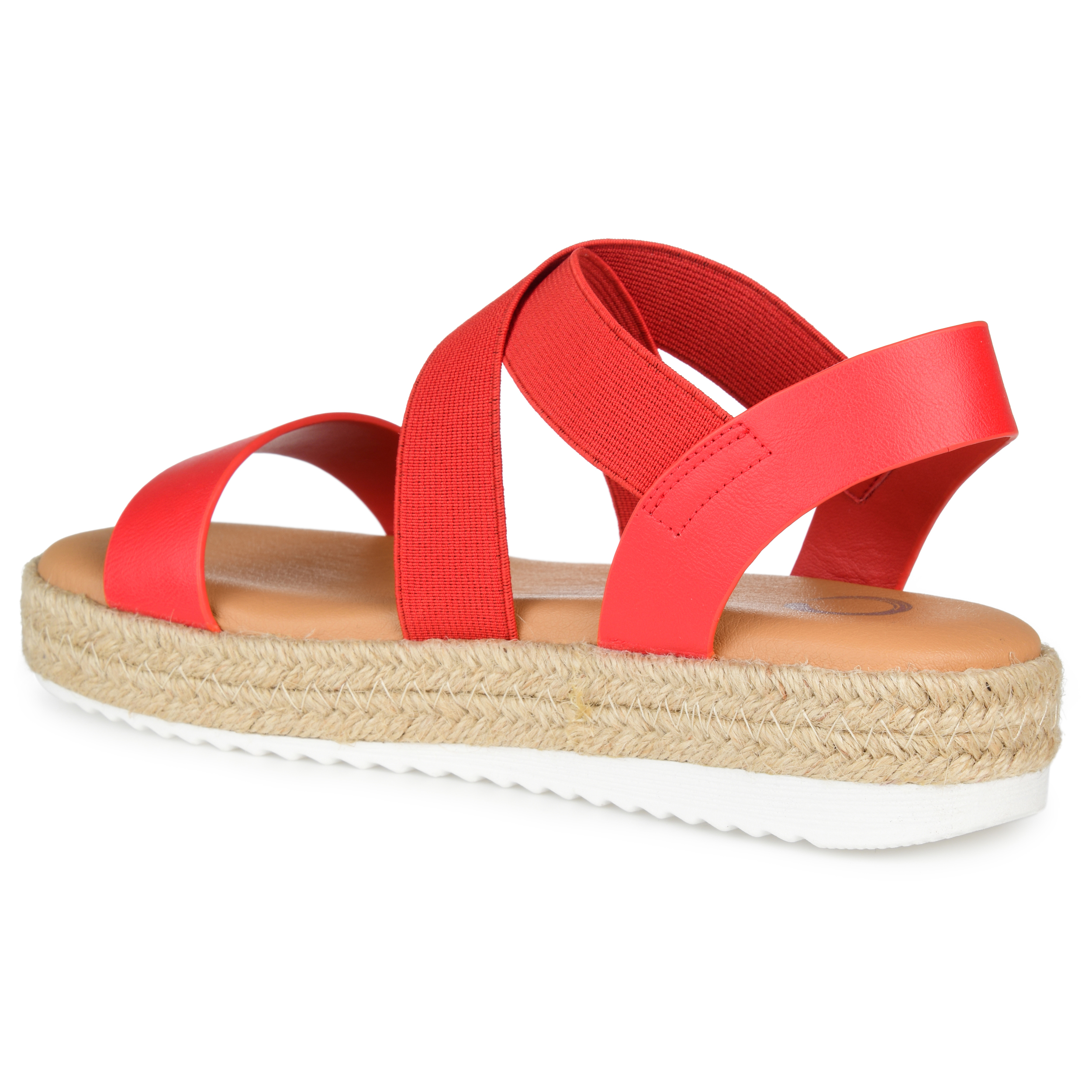 Journee Womens Caroline Strappy Espadrille Sandals