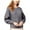 Grey - steelhthrgrey, variant on bar III Womens Ribbed Pullover Sweater, White, XX-Large