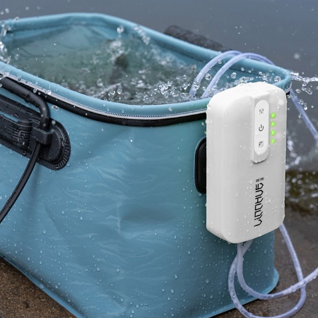 Bomba De Aire Para Acuario Bomba de aire portátil para acuario, batería de 2600mAh, carga USB, bomba de aire para pecera silenciosa