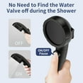 thumbnail image 3 of High Pressure Shower Head with Pause Button, 3 Spray Modes Shower Head for RV Camper, Water Saving On Off Shower, Handheld Shower Head with Hose and Holder (Oil-Rubbed Bronze), 3 of 6